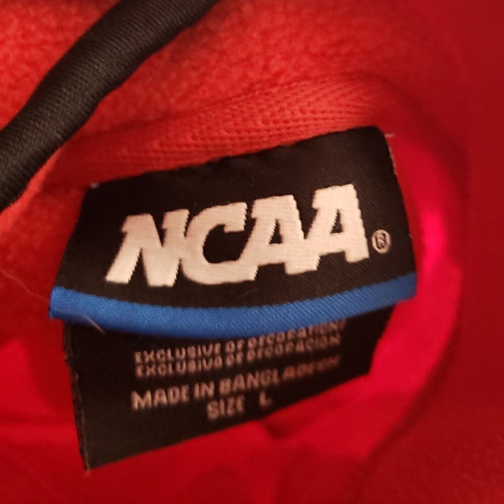 Ohio State University NCAA Red Fleece Pullover Jacket Large - Picture 4 of 6